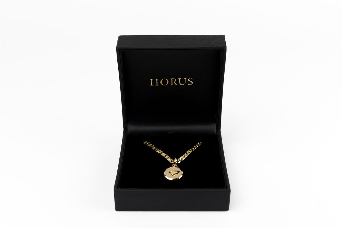 Collana con pendente logo catena groumette